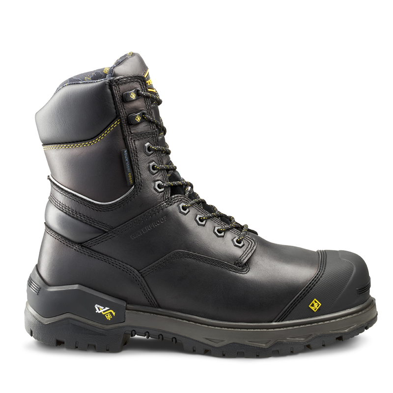 Terra | Men's Gantry LXI 8" Waterproof Nano Composite Toe Safety Work Boot-Black