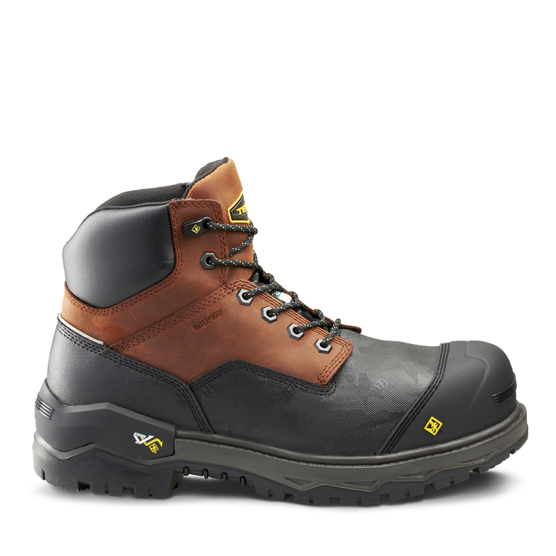 Terra | Men's Gantry 6" Waterproof Nano Composite Toe Safety Work Boot-Brown